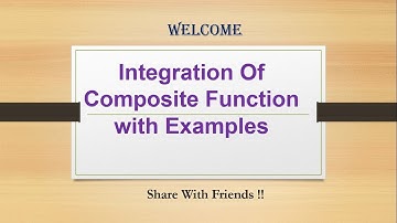 Integration Of #Composite Function with Examples #Diploma #Engineering  #class12 #CBSE
