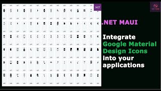 .NET Maui Apps |How to integrate Google Material Design Icons into MAUI Mobile and Desktop apps.
