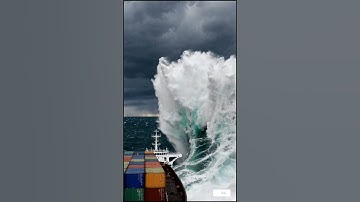 Unreal. This wave nearly swallowed the ship #shorts