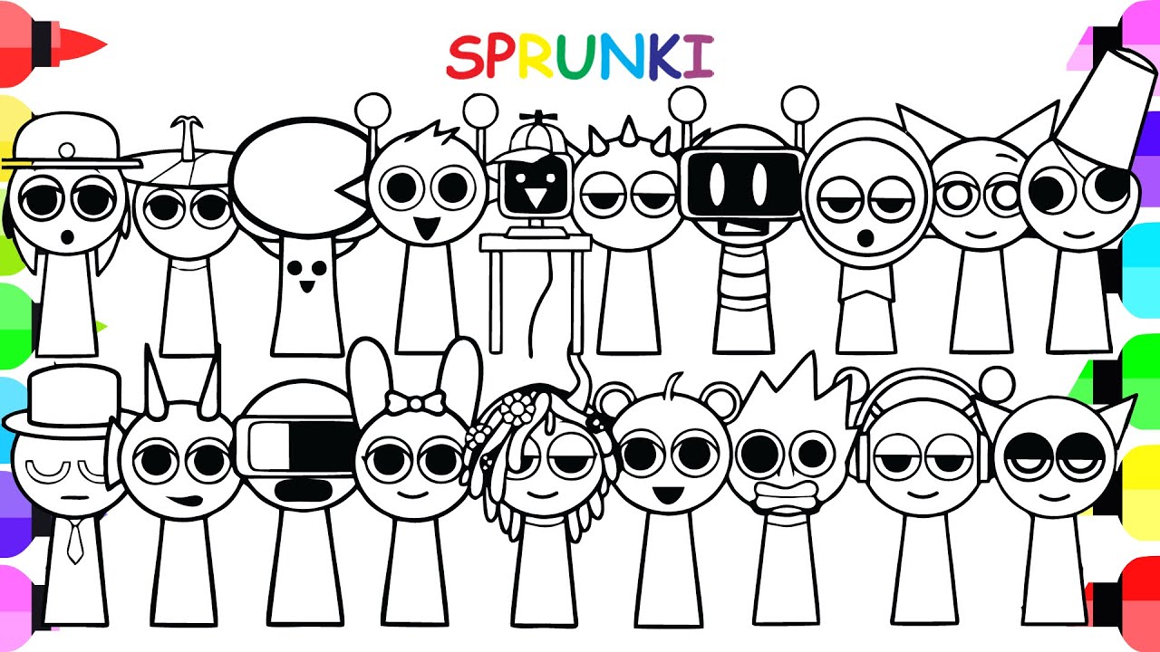 Incredibox Sprunki Coloring Pages New / How to Color ALL SPRUNKI ...