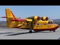 CL-415 VS CL-215! Waterbombers in Action at Quebec City Airport (YQB)