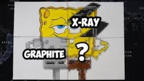 Drawing SpongeBob In four (4) different styles||part 1||M.S OP|| Glitch-realims-drip-xray