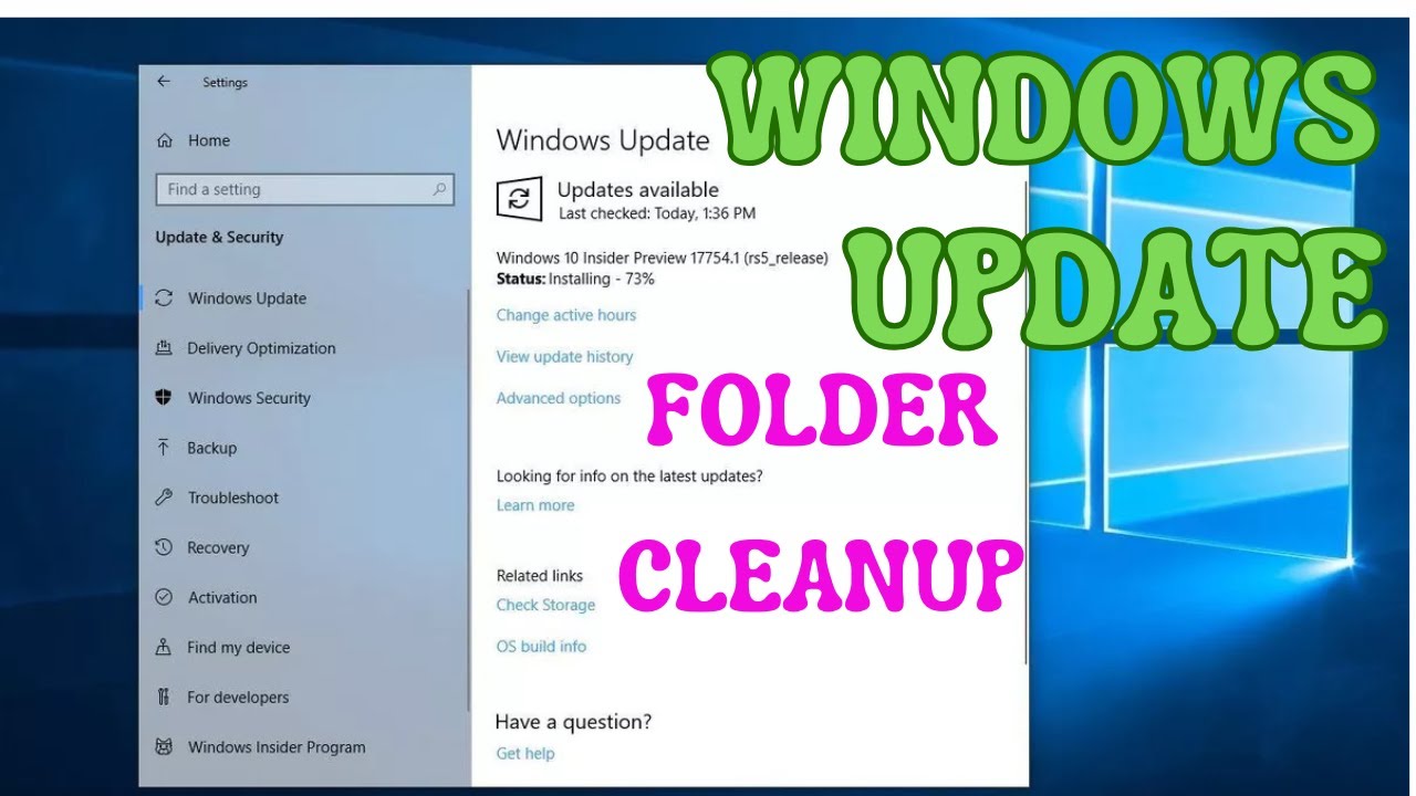 Update Old Window How to Remove Old Windows Update Files in Windows 10 | Delete Old ...