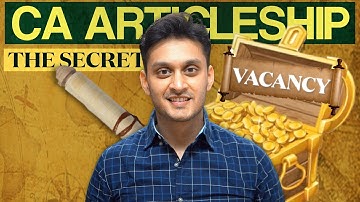CA Articleship Vacancy | How To Find CA Articleship Vacancy? CA Rohan Gupta