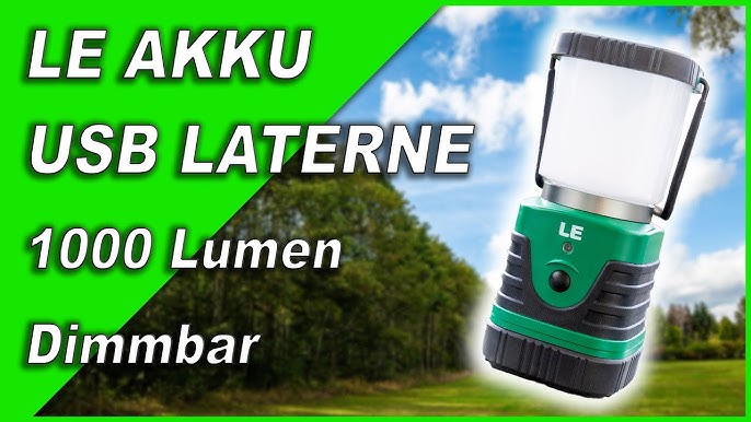 LE LED Camping Lantern, Battery Powered LED with 1000LM, 4 Light Modes –  Academy of Q