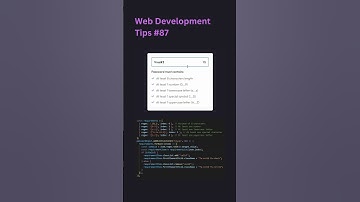 Password validation Using JS #password #validation #javascript #coding