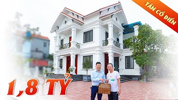 Mẫu Biệt Thự 2 Tầng Mái Thái Tân Cổ Điển Đẹp Có Giá 1.8 Tỷ Ai Cũng Trầm Trồ Tại Thuận Thành Bắc Ninh