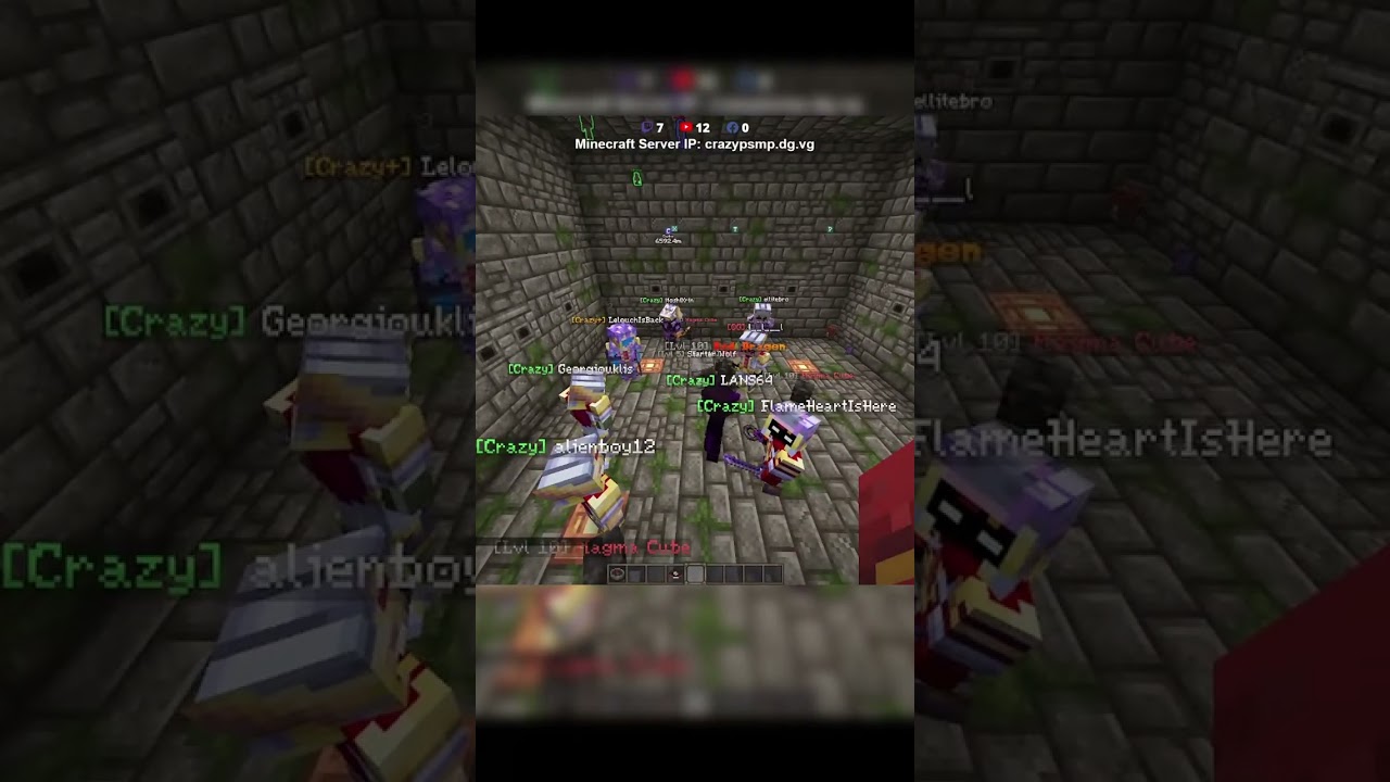 Μόνο αγγούρια δεν είχε στο drop party#minecraft #smp #greek #server #vanilla