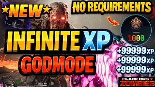NEW BO7 INFINITE XP GLITCH! NO REQUIREMENTS + SOLO LEVEL 1000 FAST | WEAPON XP + CAMOS | BO7 ZOMBIES