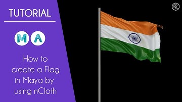 How to create a Flag in Maya by using nCloth  | Roy Creations