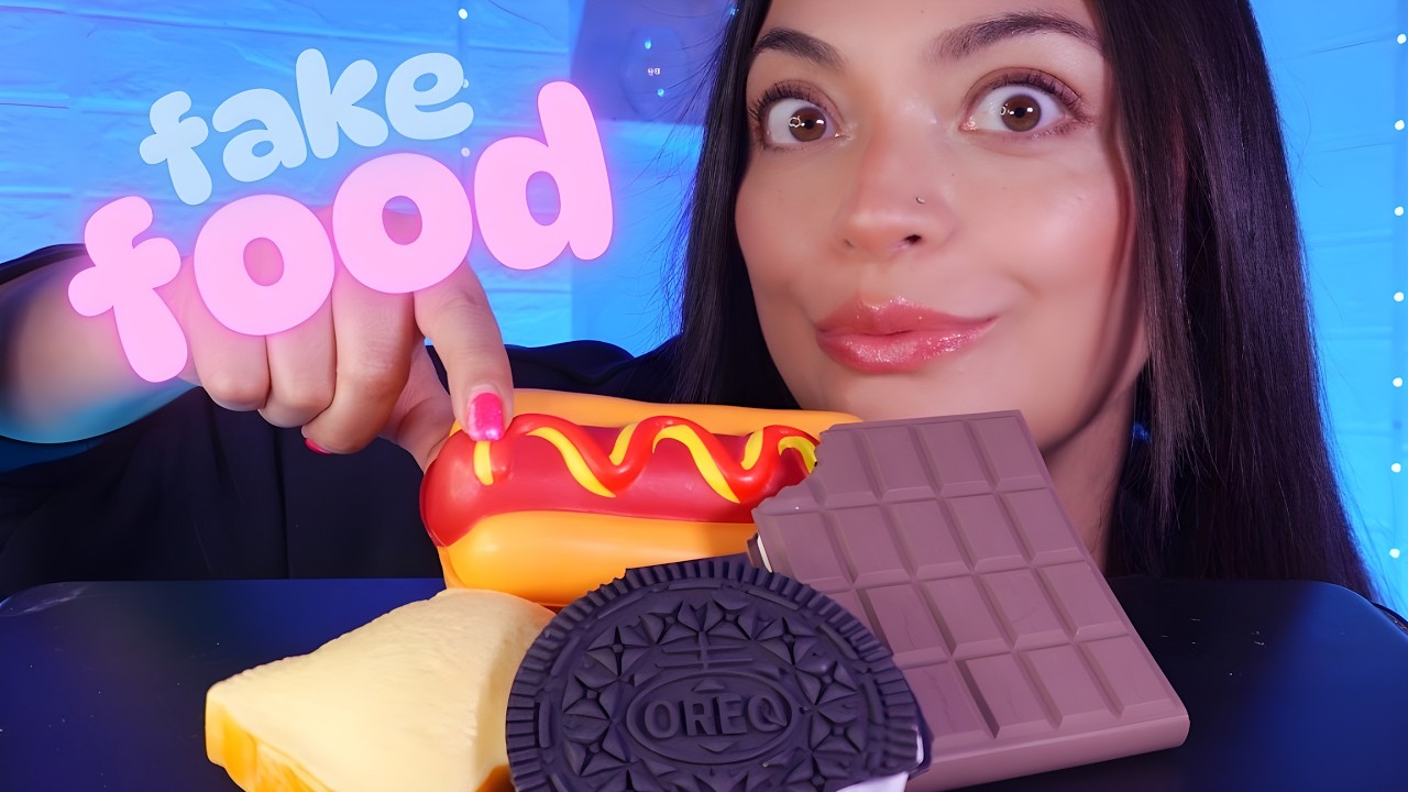 ASMR More Fake food  🌭 🍪 🍞 🍫 | Tingles | Sleeping Relax 🌙 | Mouth Sounds | #asmrfakefood