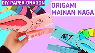 Cara Membuat Naga Dari Kertas Origami | Origami Kepala Naga | Naga Kertas DIY Seperti Di Tiktok