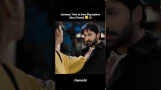 Sayhaan Tries to Save Ilham from Ghazi Yousuf 😢✨ #shorts #humrahi #danishtamoor #hibabukhari #viral