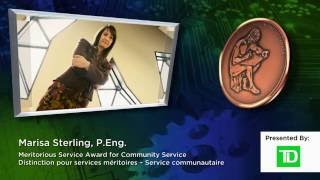 Marisa Sterling | Meritorious Service Award for Community Service, 2016