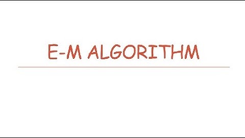 E-M algorithm || Multiple imputation || Part-1