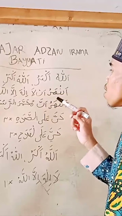 YUK KITA BELAJAR BARENG ADZAN IRAMA BAYYATI❗