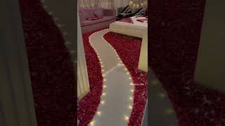 First night decoration| just Married Decoration| wedding night room decoration| flower decoration