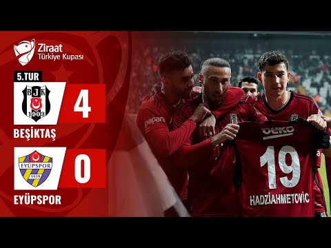 Beşiktaş 4-0 Eyüpspor MAÇ ÖZETİ (Ziraat Türkiye Kupası 5. Tur Maçı) / 16.01.2024