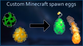 Respriting Minecraft Spawn Eggs! (Pixel Art Timelapse)