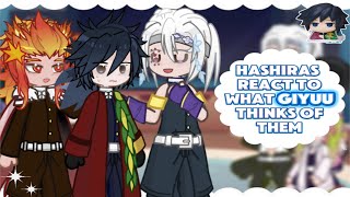 🎶||Hashiras React to What Giyuu Thinks of Them||Credit @LittleMissSui||2x speed||🎶
