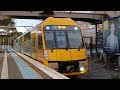 A set arriving and departing pymble station