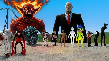 SCP-096, SCP-096:SL,SCP-096 ULTIMATE VS SLENDER FORTRESS !!! Garry