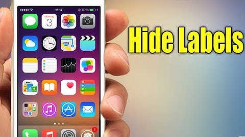 Hide Labels - iOS 8 Jailbreak Cydia Tweak