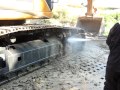 Lavage haute pression 60bars des chenilles dun bulldozer part 1