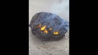 Amazing Stone from Volcano #amazingfacts #trendingshorts #viralvideo #coolpeachy #volcano