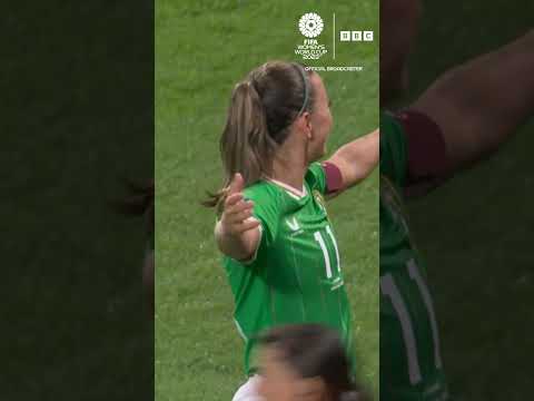 Republic Of Irelands First Ever Goal At A Womens World Cup Katie Mccabe Bbcsport Wwc2023