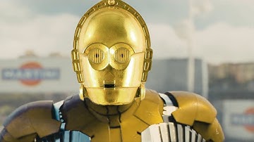 C-3PO Man preparing for the battle
