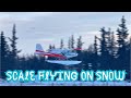 Snow Floats &amp; Smooth Sticks | Turbo Timber Evolution Scale Flying #rcplane #aviation #alaskarc 