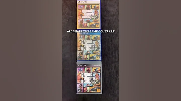 GTA V PS3 to PS4 cover art vs disc art #playstation #videogames #ps5 #pinoygamer #gtav