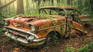 I Found a $50,000 Abandoned 1957 Chevy Bel Air in the Forest… FULL ASMR Restoration