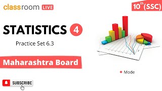 Statistics Practice Set 6.3 | Mode Class 10 Maharashtra Board | Classroom