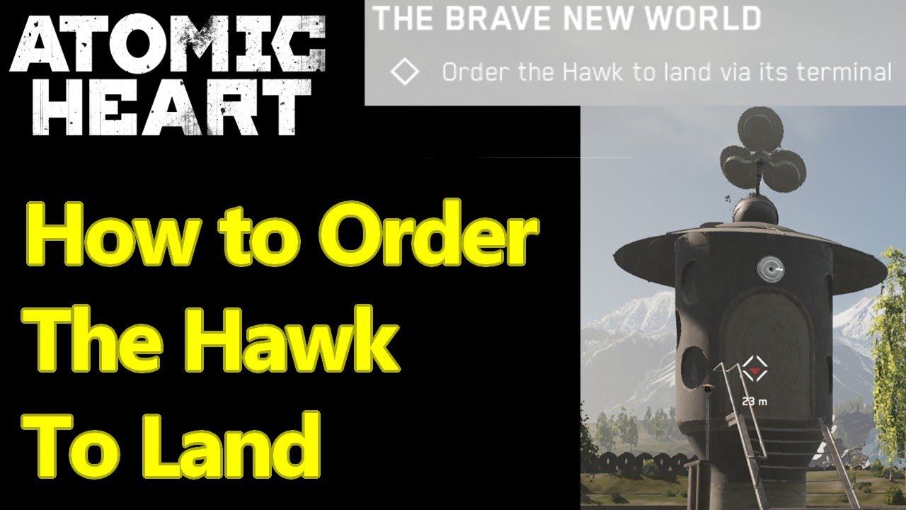 Order the hawk to land atomic heart