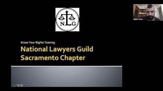 NLG Know Your Rights Training with Danny Garza