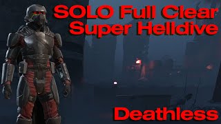 Helldivers 2 - Command Bunkers - Solo Deathless Full Clear - Difficulty 10 Mega Bot City Gameplay