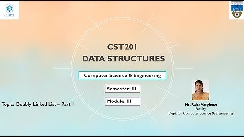 KTU CST 201 Data Structures Doubly Linked List - Part 1