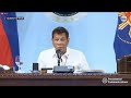 President Rodrigo Duterte's recorded message to the nation | Monday, December 7