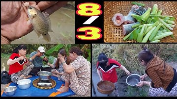 T107 tuyệt vời ngày 8 tháng 3 cùng GĐ ra ruộng câu cá rô trải và tt cá lóc nấu canh chua chuối cây