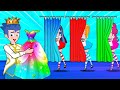 Princess fashion dress design result rich vs poor princess  hilarious cartoon animation