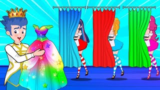 Princess Fashion Dress Design Result! RICH vs POOR Princess! | Hilarious Cartoon Animation