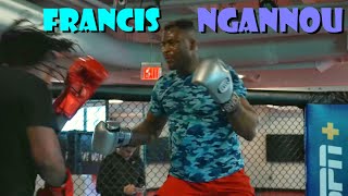 FRANCIS NGANNOU BOXING TRAINING HIGHLIGHTS ▶ TECHNIQUE ● SPARRING ● STRENGTH ● CONDITIONING