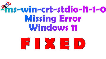The file api-ms-win-crt-stdio-l1-1-0.dll is missing from your Windows 11 computer.