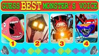 Guess Monster Voice Train Eater, Spider House Head, Choo Choo Charles, McQueen Eater Coffin Dance