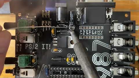 VGA4EVA Build Guide: This weird way to put in the 10uF cap.