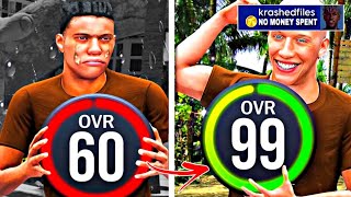 KEVIN DURANT BUILD 60 OVR to 99 OVR with NO MONEY SPENT! - EP 2 (NBA 2K24)