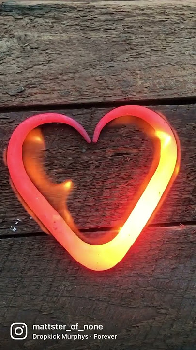Hearts on fire.                           #blacksmith #forged #heart