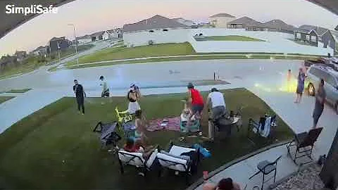 Fireworks in Driveway Explosion, Fourth of July